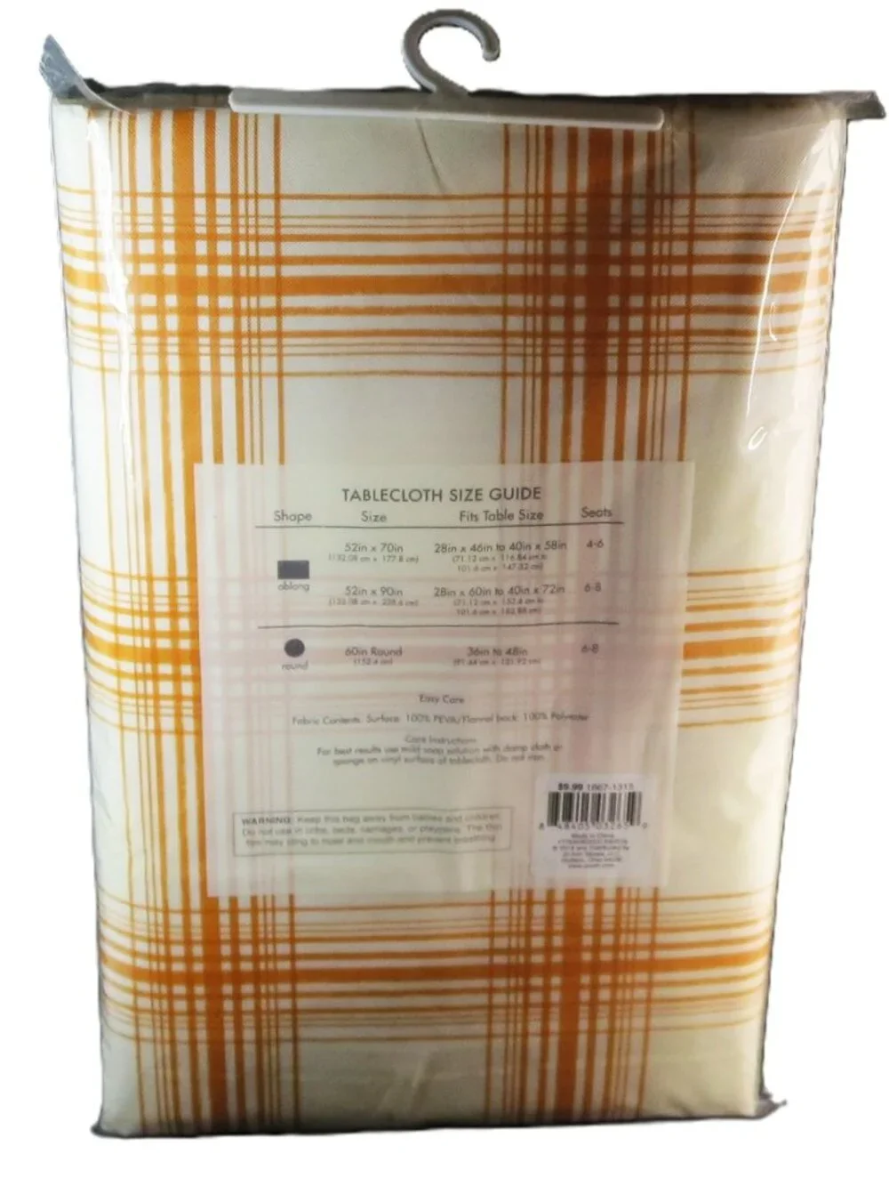Simply Autumn Tablecloth 52 x 90 Oblong Jo Anne Stores Vinyl Fall Print NIP
